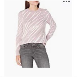 Daily Ritual Women's Ultra-Soft Jacquard Crewneck Pullover Sweater Size L